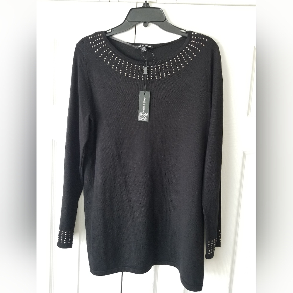 Ladies embellished sweater